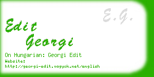 edit georgi business card